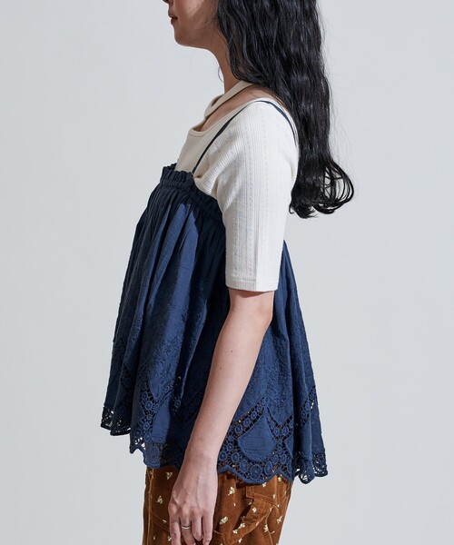 セール】インド レース 2way スカートトップス/レースキャミビスチェ