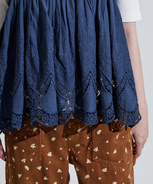 セール】インド レース 2way スカートトップス/レースキャミビスチェ