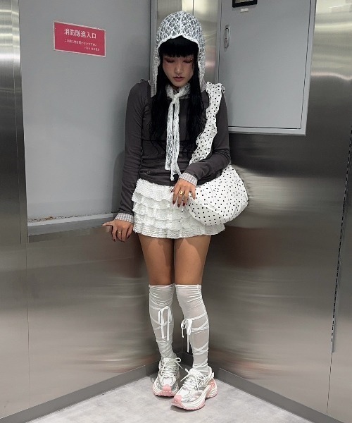 セール】【nmtc +】lace balaclava / 【エヌエムティーシー