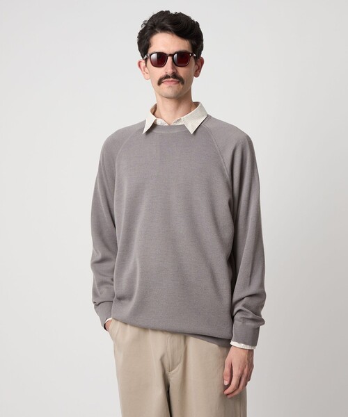 セール】＜Steven Alan＞ W/NY スムース ラグランスリーブ クルー