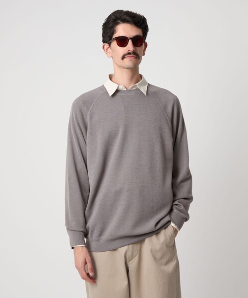 セール】＜Steven Alan＞ W/NY スムース ラグランスリーブ クルー