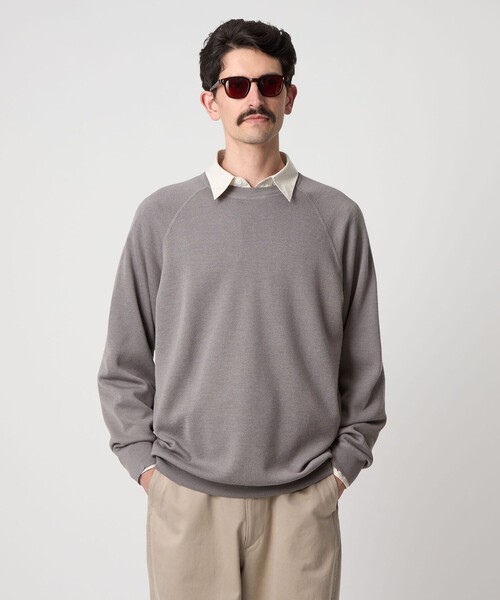 セール】＜Steven Alan＞ W/NY スムース ラグランスリーブ クルー