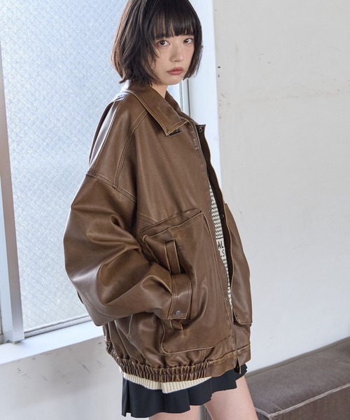 PBLIM（ページボーイリム）の「《UNISEX》ウォッシュドレザーブルゾン
