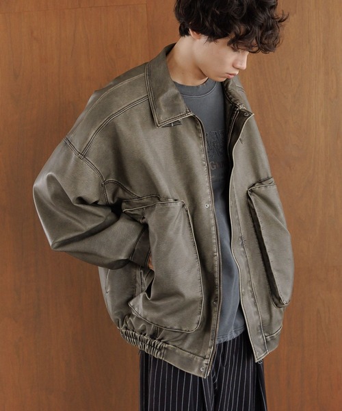 PBLIM（ページボーイリム）の「《UNISEX》ウォッシュドレザーブルゾン