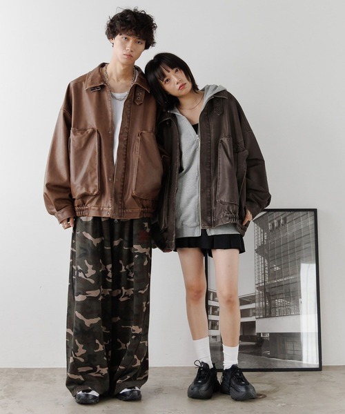 PBLIM（ページボーイリム）の「《UNISEX》ウォッシュドレザーブルゾン