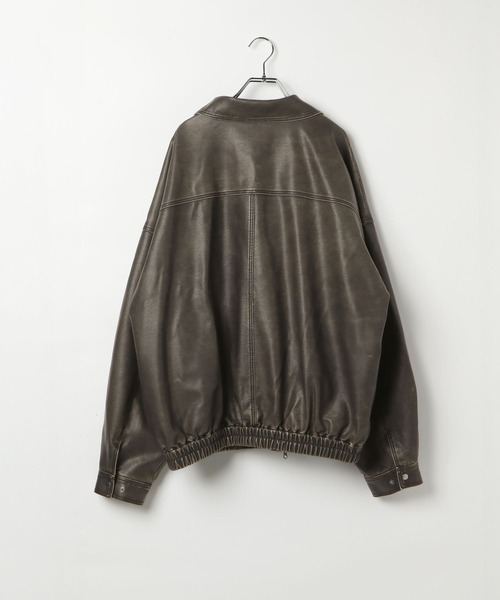 UNISEX》ウォッシュドレザーブルゾン（ブルゾン）｜PBLIM（ページ