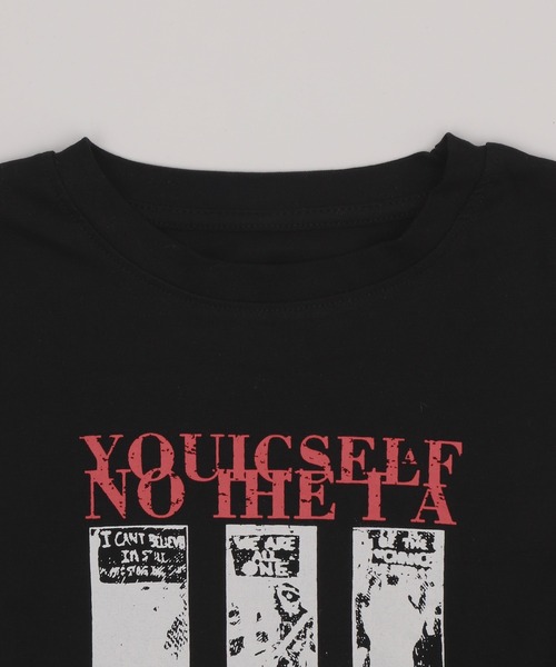 Figments(フィグメンツ)の「サイドレースアップパンクT(Tシャツ/カットソー・レディース・ブラック/ホワイト・FREE)」の6枚目の写真