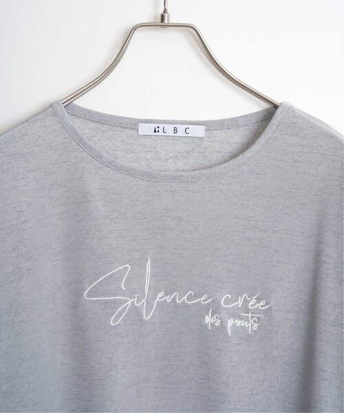 LBC（エルビーシー）の「シアーロゴ刺繍7分袖Tシャツ（Tシャツ/カットソー・レディース・ブラック/グレー/ホワイト・M）」の16枚目の写真