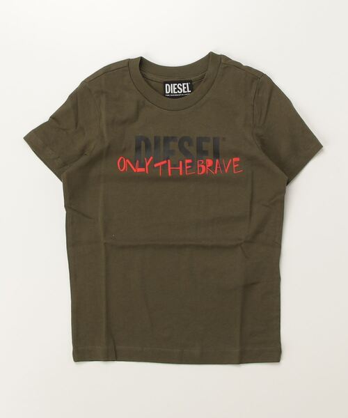 DIESEL KIDS(ディーゼルキッズ)の「DIESEL(ディーゼル)Kids & Junior ブランドロゴ半袖Tシャツカットソー(Tシャツ/カットソー・キッズ・ホワイト/カーキ/ブラック/ピンク・6Y/4Y/10Y/8Y/16Y/14Y/12Y)」の3枚目の写真
