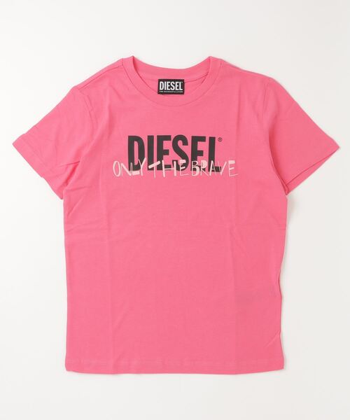 DIESEL KIDS(ディーゼルキッズ)の「DIESEL(ディーゼル)Kids & Junior ブランドロゴ半袖Tシャツカットソー(Tシャツ/カットソー・キッズ・ホワイト/カーキ/ブラック/ピンク・6Y/4Y/10Y/8Y/16Y/14Y/12Y)」の4枚目の写真