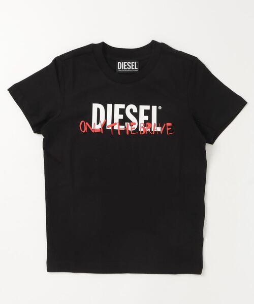 DIESEL KIDS(ディーゼルキッズ)の「DIESEL(ディーゼル)Kids & Junior ブランドロゴ半袖Tシャツカットソー(Tシャツ/カットソー・キッズ・ホワイト/カーキ/ブラック/ピンク・6Y/4Y/10Y/8Y/16Y/14Y/12Y)」の2枚目の写真