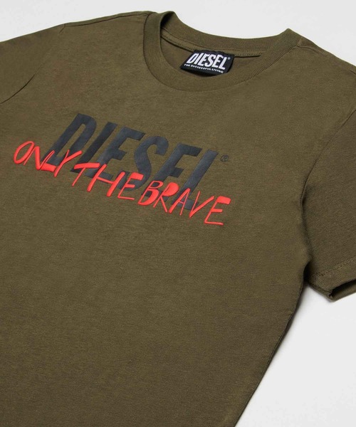 DIESEL KIDS(ディーゼルキッズ)の「DIESEL(ディーゼル)Kids & Junior ブランドロゴ半袖Tシャツカットソー(Tシャツ/カットソー・キッズ・ホワイト/カーキ/ブラック/ピンク・6Y/4Y/10Y/8Y/16Y/14Y/12Y)」の11枚目の写真