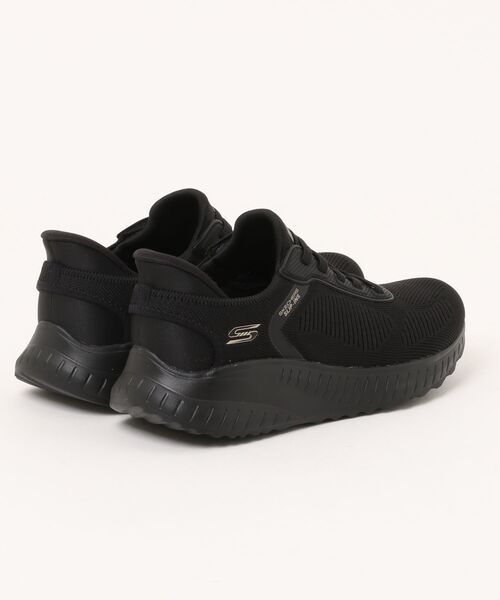 SKECHERS(スケッチャーズ)の「【SKECHERS】スケッチャーズ SLIP-INS:BOBS SPORT SQUAD CHAOS - CURRENT MUSE(スリップインズ:ボブス スクワッド カオス - カレント ミューズ)バンジーレーススニーカー 117497W(スニーカー・レディース・ブラック×ブラック/ベージュ・22.5cm/23.0cm/23.5cm/24.0cm/24.5cm/25.0cm)」の3枚目の写真