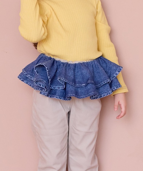 MARKEY'S(マーキーズ)の「デニムフリルカラー(付け襟・キッズ・ブラック/ライトブルー・FREE)」の11枚目の写真