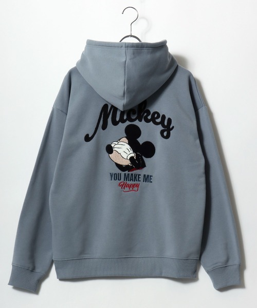 Disney（ディズニー）の「2025AW Disney/ディズニー オーバーサイズ 裏起毛 ミッキー サガラ/アップリケ刺繍 スウェットパーカー トレーナー レディース メンズ（パーカー・レディース・ブラウン/ホワイト系その他/アッシュグレー/ブラック系その他/サックスブルー/ブラック/アイボリー/ブラック系その他2・L/LL/M）」の12枚目の写真