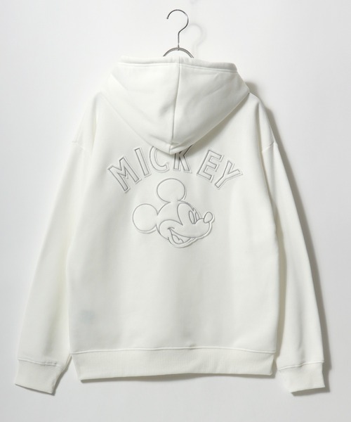 Disney（ディズニー）の「2025AW Disney/ディズニー オーバーサイズ 裏起毛 ミッキー サガラ/アップリケ刺繍 スウェットパーカー トレーナー レディース メンズ（パーカー・レディース・ブラウン/ホワイト系その他/アッシュグレー/ブラック系その他/サックスブルー/ブラック/アイボリー/ブラック系その他2・L/LL/M）」の22枚目の写真