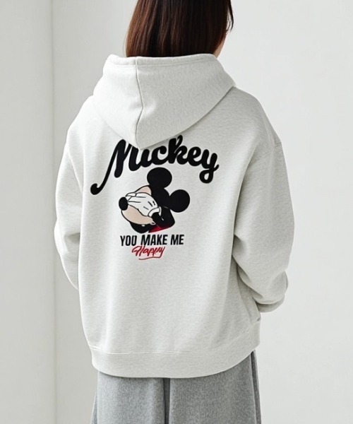 2025AW Disney/ディズニー オーバーサイズ 裏起毛 ミッキー