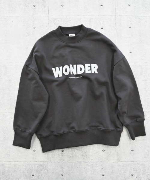 jeans-b（ジーンズベー）の「jeans-b/ジーンズベー WONDER　トレーナー（スウェット・キッズ・サンドベージュ/ベージュ/チャコールグレー・140cm/150cm/160cm/130cm）」の16枚目の写真