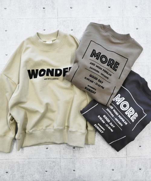jeans-b（ジーンズベー）の「jeans-b/ジーンズベー WONDER　トレーナー（スウェット・キッズ・サンドベージュ/ベージュ/チャコールグレー・140cm/150cm/160cm/130cm）」の18枚目の写真