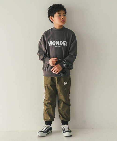 jeans-b（ジーンズベー）の「jeans-b/ジーンズベー WONDER　トレーナー（スウェット・キッズ・サンドベージュ/ベージュ/チャコールグレー・140cm/150cm/160cm/130cm）」の10枚目の写真