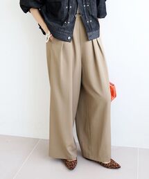le.coeur blanc | フルダルダブルタックワイドパンツ(その他パンツ)