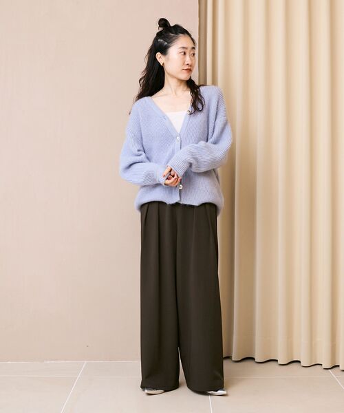 le.coeur blanc（ルクールブラン）の「《手洗い可能》フルダルダブルタックワイドパンツ（その他パンツ・レディース・キャメル/グレイッシュベージュ/ブラウン・38）」の22枚目の写真