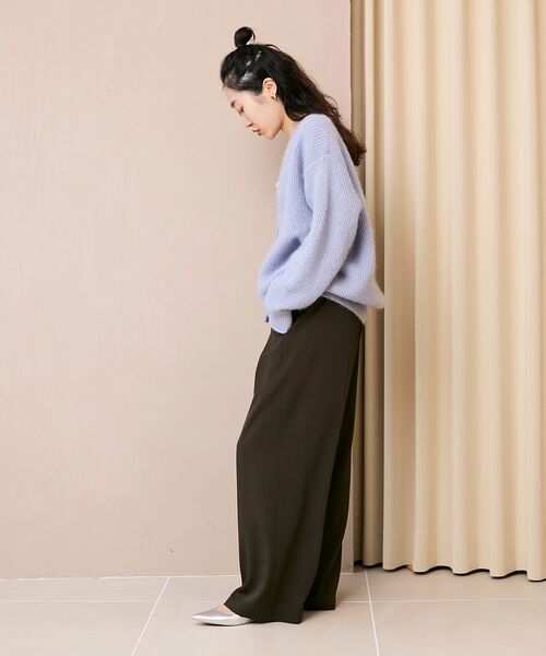 le.coeur blanc（ルクールブラン）の「《手洗い可能》フルダルダブルタックワイドパンツ（その他パンツ・レディース・キャメル/グレイッシュベージュ/ブラウン・38）」の21枚目の写真