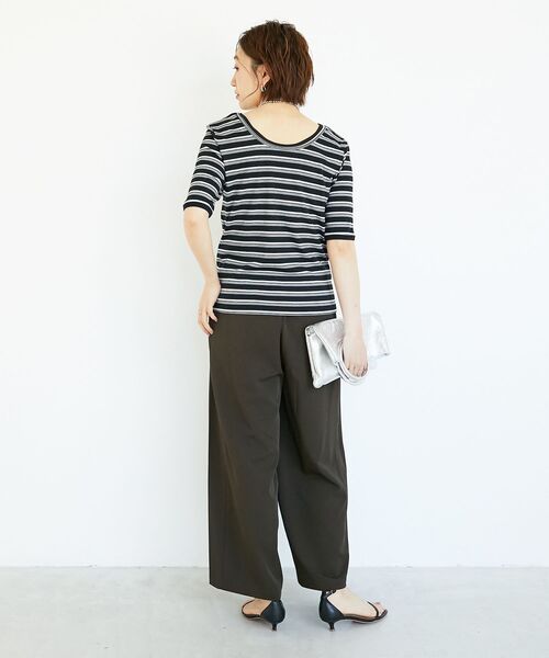 le.coeur blanc（ルクールブラン）の「《手洗い可能》フルダルダブルタックワイドパンツ（その他パンツ・レディース・キャメル/グレイッシュベージュ/ブラウン・38）」の16枚目の写真