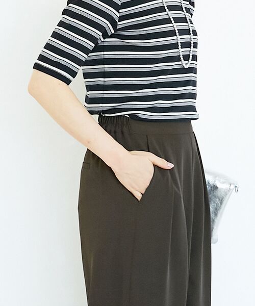 le.coeur blanc（ルクールブラン）の「《手洗い可能》フルダルダブルタックワイドパンツ（その他パンツ・レディース・キャメル/グレイッシュベージュ/ブラウン・38）」の13枚目の写真