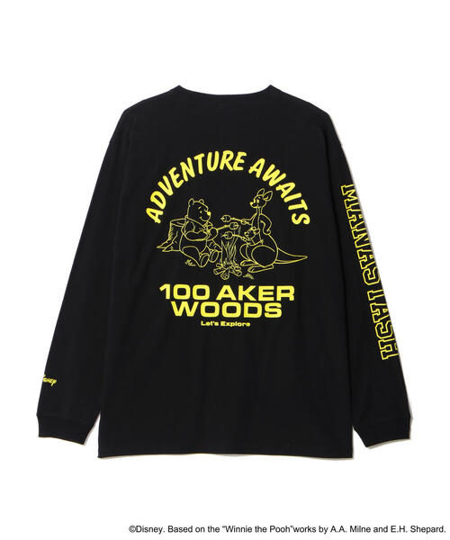 MANASTASH（マナスタッシュ）の「MANASTASH/マナスタッシュ/WINNIE THE POOH L/S TEE（Tシャツ/カットソー・メンズ・ホワイト/ブラック・XL/S/M/L）」の6枚目の写真