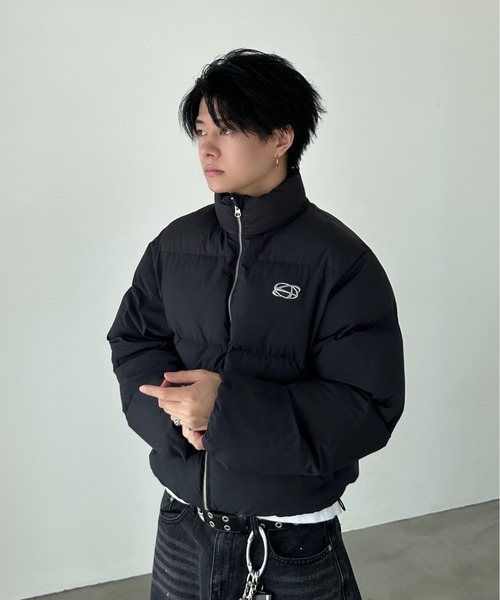 volume short padded jacket - ボリュームショート中綿ジャケット【短