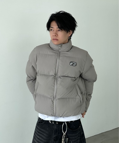 volume short padded jacket - ボリュームショート中綿ジャケット【短