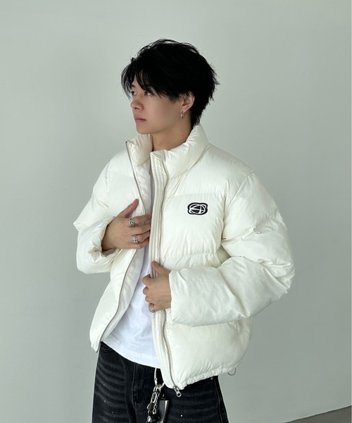 ADAMASTE（アダマスト）の「Volume Short Padded Jacket - ボリュームショート中綿ジャケット【短丈】（ダウンジャケット/コート・メンズ・ブラック/グレー/ホワイト・MEDIUM/LARGE）」の16枚目の写真