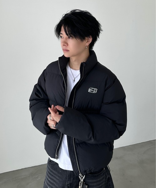 volume short padded jacket - ボリュームショート中綿ジャケット【短