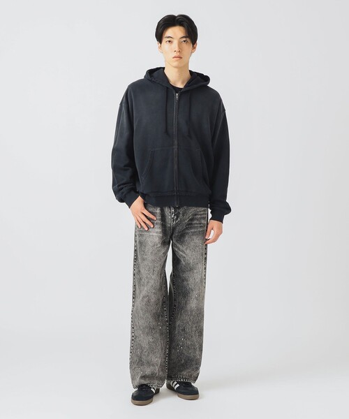 BEAMS HEART（ビームスハート）の「【ユニセックス】GMS 裏毛 ジップ パーカー（パーカー・メンズ・ブラック/ブラウン・SMALL/MEDIUM/LARGE）」の3枚目の写真