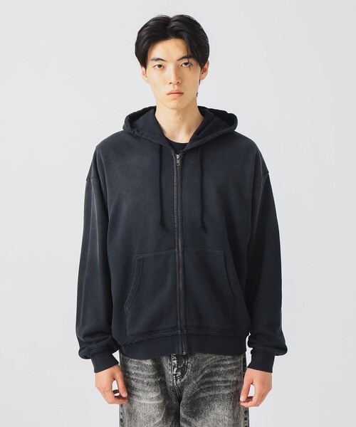 BEAMS HEART（ビームスハート）の「【ユニセックス】GMS 裏毛 ジップ パーカー（パーカー・メンズ・ブラック/ブラウン・SMALL/MEDIUM/LARGE）」の6枚目の写真