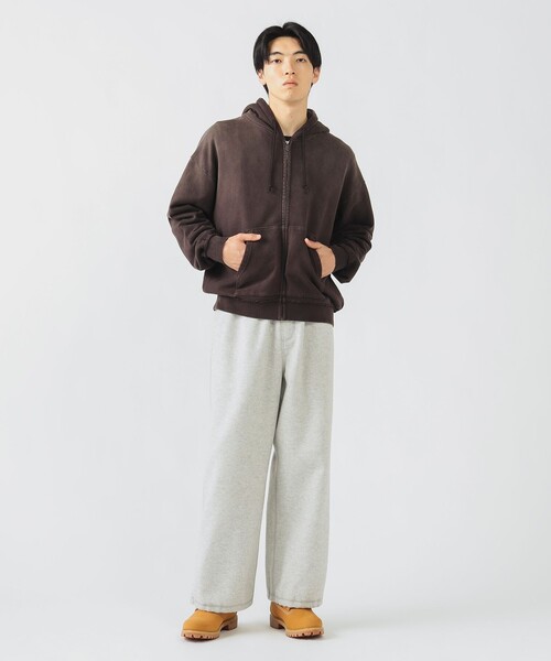 BEAMS HEART（ビームスハート）の「【ユニセックス】GMS 裏毛 ジップ パーカー（パーカー・メンズ・ブラック/ブラウン・SMALL/MEDIUM/LARGE）」の7枚目の写真