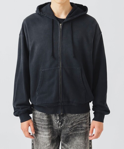 BEAMS HEART（ビームスハート）の「【ユニセックス】GMS 裏毛 ジップ パーカー（パーカー・メンズ・ブラック/ブラウン・SMALL/MEDIUM/LARGE）」の9枚目の写真