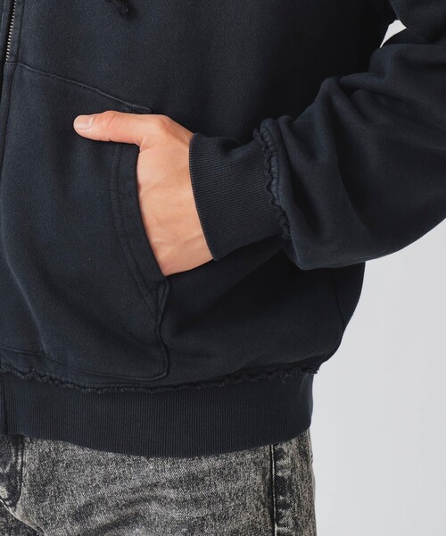BEAMS HEART（ビームスハート）の「【ユニセックス】GMS 裏毛 ジップ パーカー（パーカー・メンズ・ブラック/ブラウン・SMALL/MEDIUM/LARGE）」の13枚目の写真