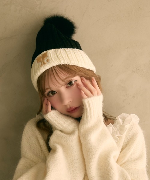 セール】バイカラーニット帽（ニットキャップ/ビーニー）｜TITTY&CO