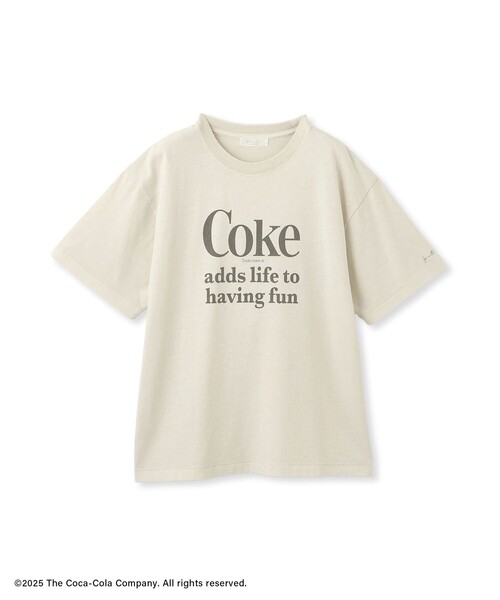 SALON adam et rope'（サロン アダム エ ロペ）の「Coca-Cola ビンテージライクTシャツ（Tシャツ/カットソー・レディース・ベージュ/ライトグレー/ベージュ系その他/グレー・FREE）」の7枚目の写真