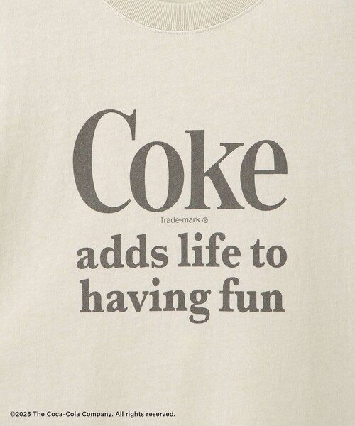 SALON adam et rope'（サロン アダム エ ロペ）の「Coca-Cola ビンテージライクTシャツ（Tシャツ/カットソー・レディース・ベージュ/ライトグレー/ベージュ系その他/グレー・FREE）」の9枚目の写真