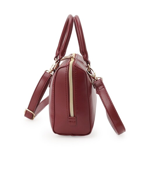 SHOO・LA・RUE(シューラルー)の「【2WAY】ミニボストンバッグ(ショルダーバッグ・レディース・ブラック/ボルドー/ブラウン系・00)」の20枚目の写真