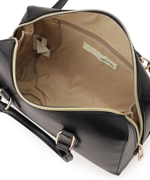 SHOO・LA・RUE(シューラルー)の「【2WAY】ミニボストンバッグ(ショルダーバッグ・レディース・ブラック/ボルドー/ブラウン系・00)」の7枚目の写真