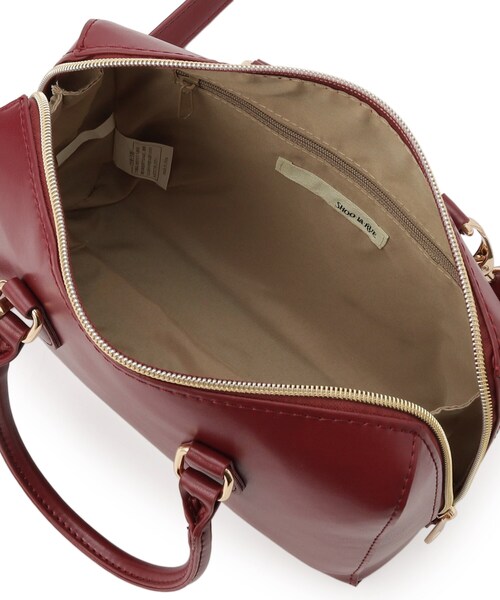 SHOO・LA・RUE(シューラルー)の「【2WAY】ミニボストンバッグ(ショルダーバッグ・レディース・ブラック/ボルドー/ブラウン系・00)」の8枚目の写真