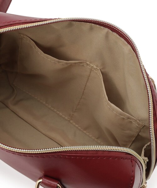 SHOO・LA・RUE(シューラルー)の「【2WAY】ミニボストンバッグ(ショルダーバッグ・レディース・ブラック/ボルドー/ブラウン系・00)」の10枚目の写真