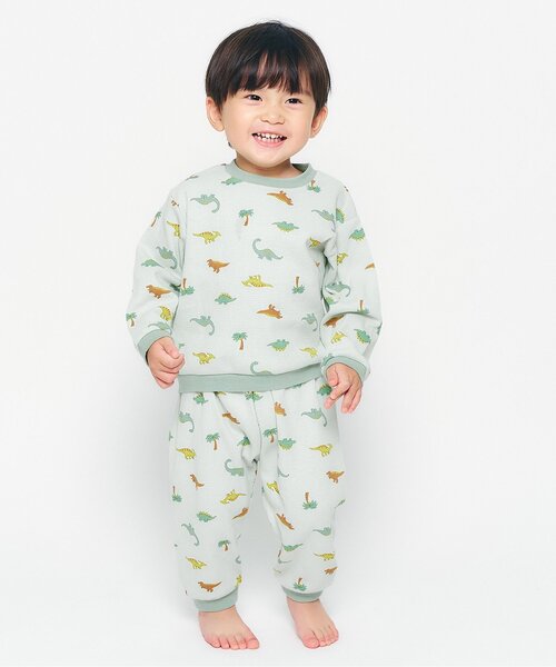 apres les cours（アプレレクール）の「BOYSバラエティワッフルパジャマ（ルームウェア/パジャマ・キッズ・ベージュ/オフホワイト/ミント/キナリ・90/100/110/120/80/130）」の5枚目の写真