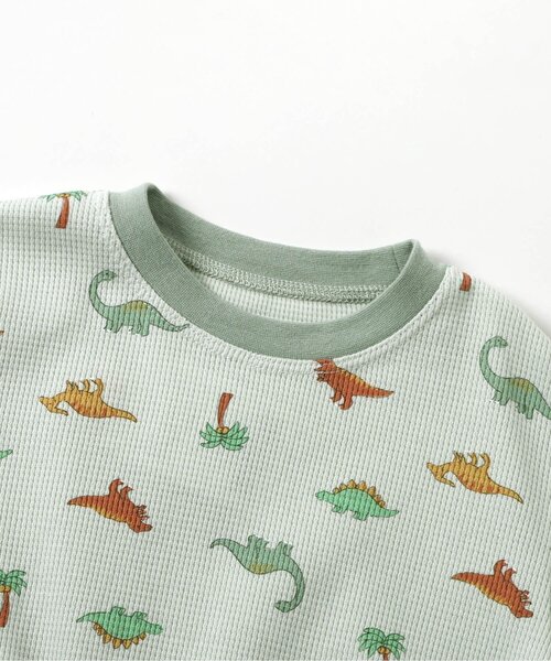 apres les cours（アプレレクール）の「BOYSバラエティワッフルパジャマ（ルームウェア/パジャマ・キッズ・ベージュ/オフホワイト/ミント/キナリ・90/100/110/120/80/130）」の13枚目の写真