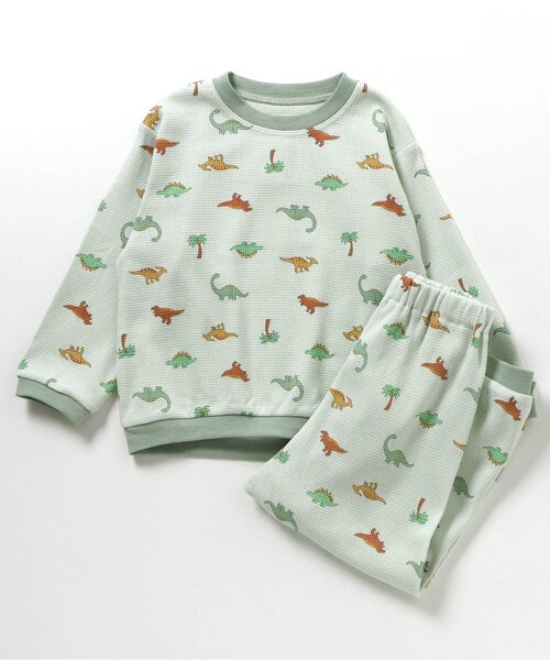 apres les cours（アプレレクール）の「BOYSバラエティワッフルパジャマ（ルームウェア/パジャマ・キッズ・ベージュ/オフホワイト/ミント/キナリ・90/100/110/120/80/130）」の20枚目の写真