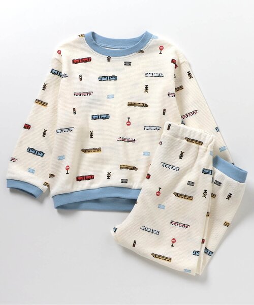 apres les cours（アプレレクール）の「BOYSバラエティワッフルパジャマ（ルームウェア/パジャマ・キッズ・ベージュ/オフホワイト/ミント/キナリ・90/100/110/120/80/130）」の21枚目の写真